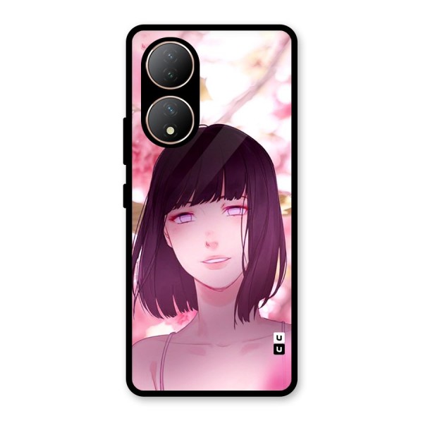 Hinata Floral Glass Back Case for Vivo Y100A