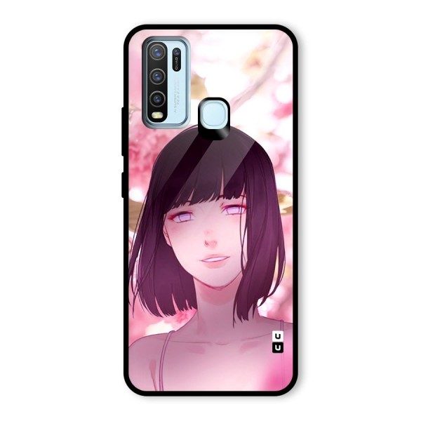 Hinata Floral Glass Back Case for Vivo Y50