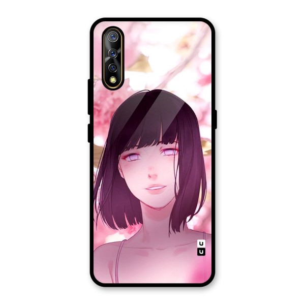 Hinata Floral Glass Back Case for Vivo Z1x