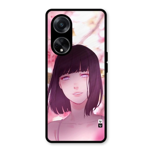 Hinata Floral Metal Back Case for Oppo F23