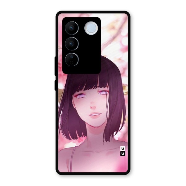 Hinata Floral Metal Back Case for Vivo V27 Pro