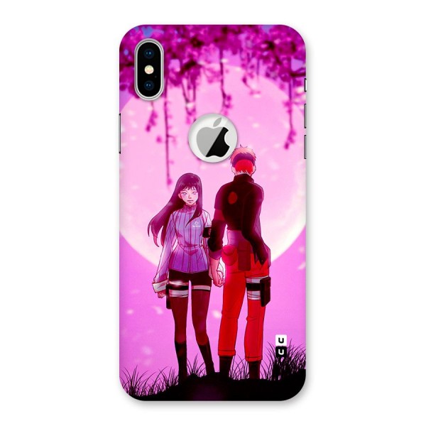 Hinata Holding Hand Back Case for iPhone XS Logo Cut