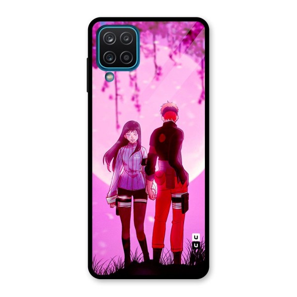 Hinata Holding Hand Glass Back Case for Galaxy A12