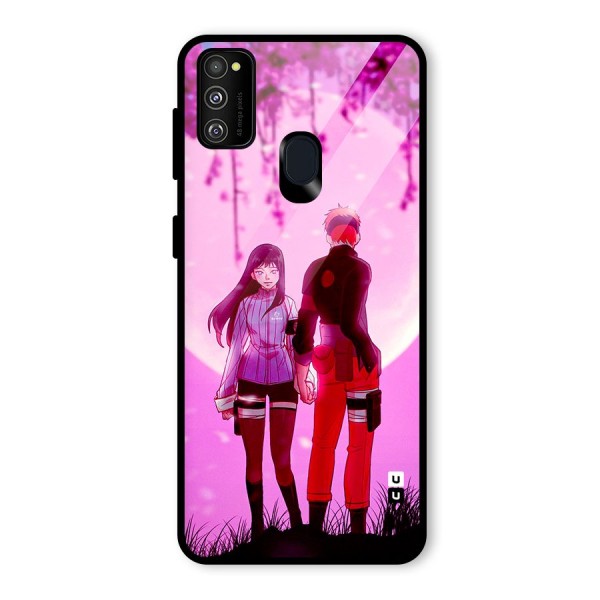 Hinata Holding Hand Glass Back Case for Galaxy M21