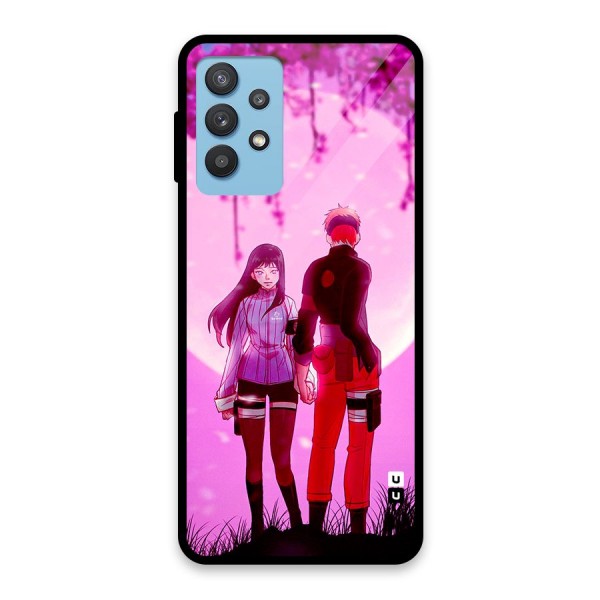 Hinata Holding Hand Glass Back Case for Galaxy M32 5G