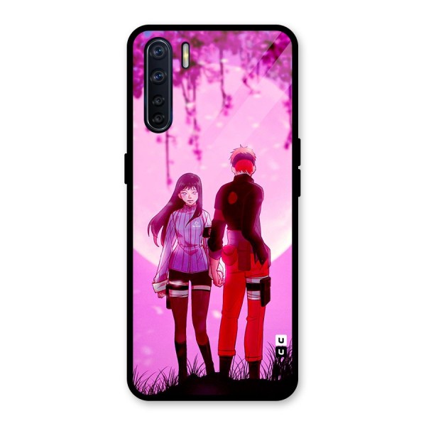 Hinata Holding Hand Glass Back Case for Oppo F15