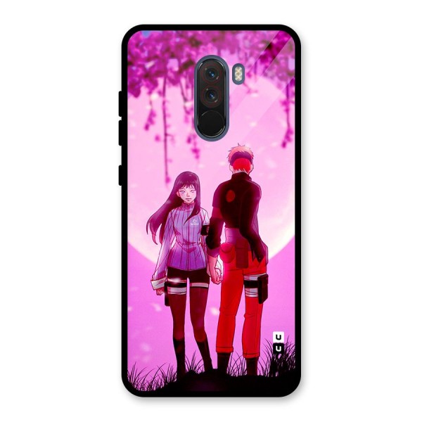 Hinata Holding Hand Glass Back Case for Poco F1