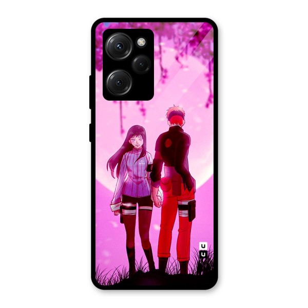 Hinata Holding Hand Glass Back Case for Poco X5 Pro