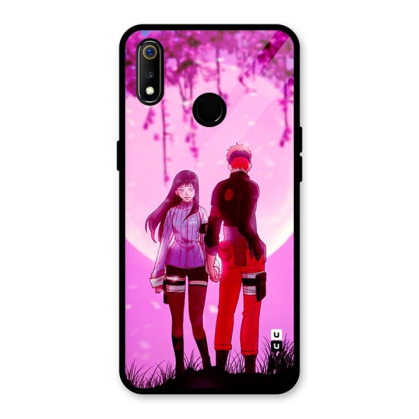 Hinata Holding Hand Glass Back Case for Realme 3