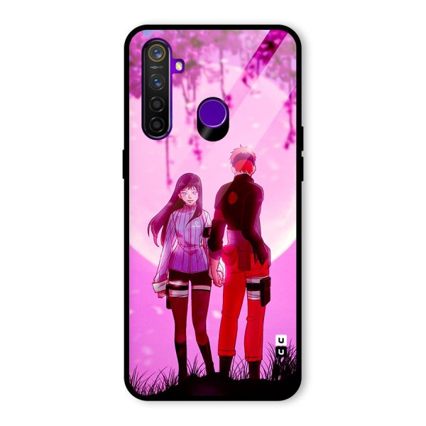 Hinata Holding Hand Glass Back Case for Realme 5 Pro