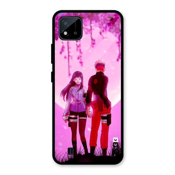 Hinata Holding Hand Glass Back Case for Realme C11 2021