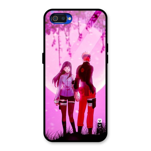 Hinata Holding Hand Glass Back Case for Realme C2