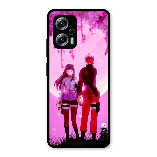 Hinata Holding Hand Glass Back Case for Redmi K50i