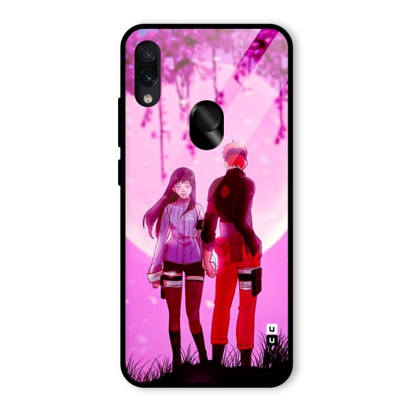 Hinata Holding Hand Glass Back Case for Redmi Note 7