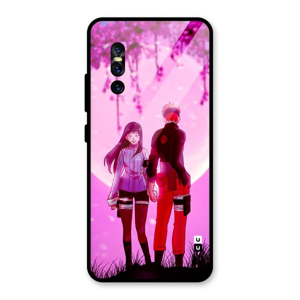 Hinata Holding Hand Glass Back Case for Vivo V15 Pro