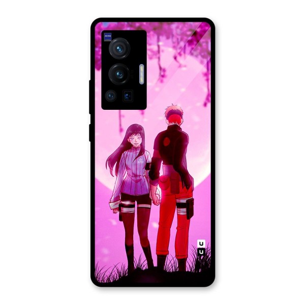 Hinata Holding Hand Glass Back Case for Vivo X70 Pro