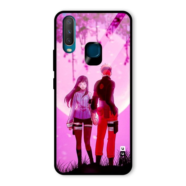 Hinata Holding Hand Glass Back Case for Vivo Y15