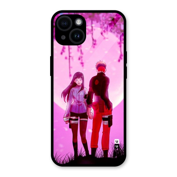 Hinata Holding Hand Glass Back Case for iPhone 14