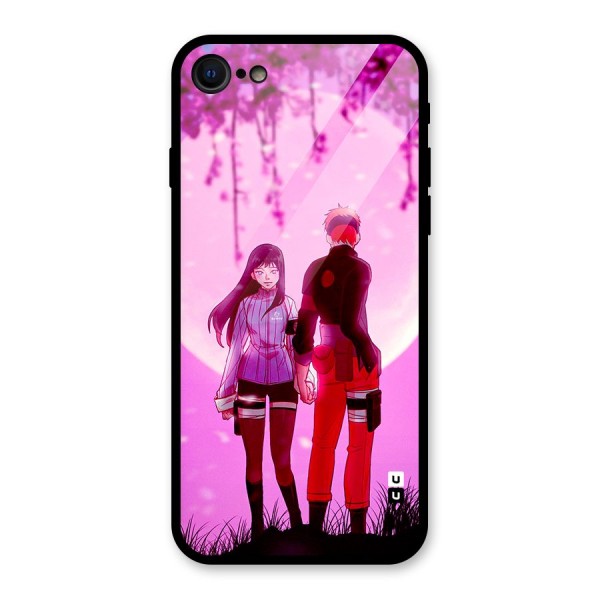 Hinata Holding Hand Glass Back Case for iPhone 8