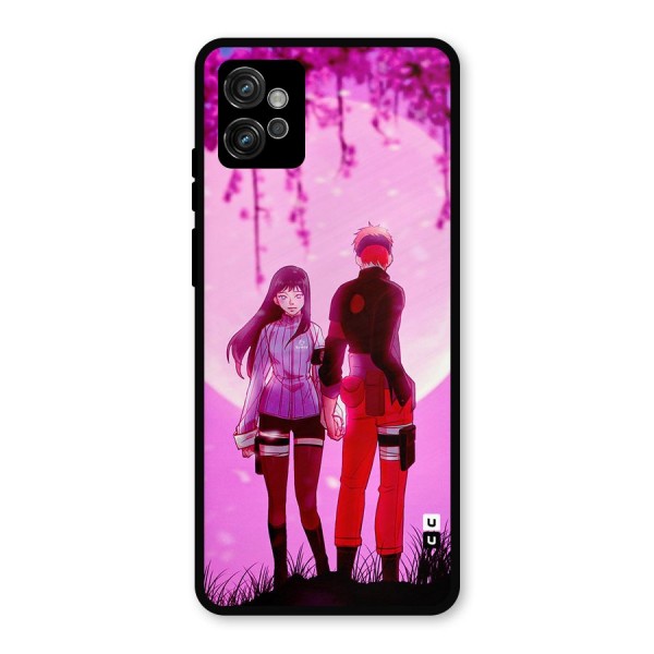 Hinata Holding Hand Metal Back Case for Moto G32