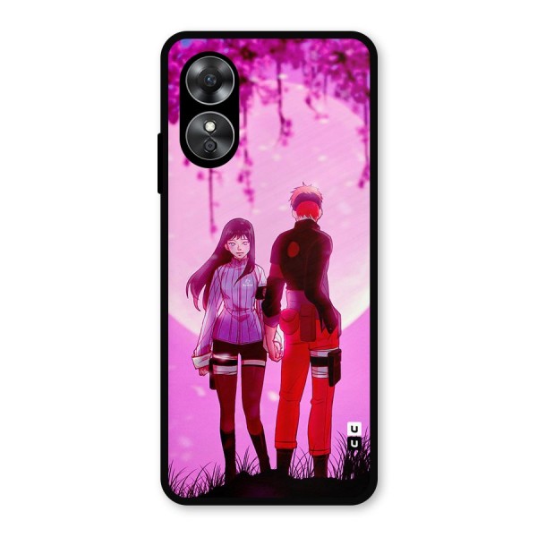 Hinata Holding Hand Metal Back Case for Oppo A17