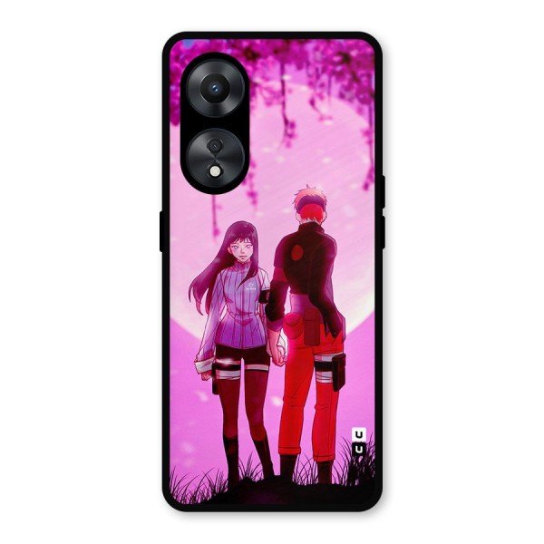 Hinata Holding Hand Metal Back Case for Oppo A78