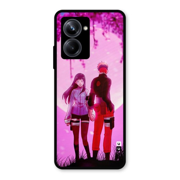 Hinata Holding Hand Metal Back Case for Realme 10 Pro