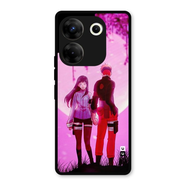 Hinata Holding Hand Metal Back Case for Tecno Camon 20