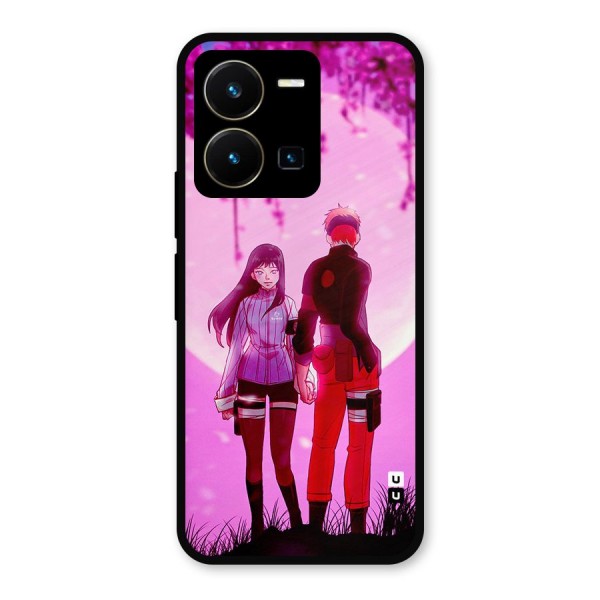 Hinata Holding Hand Metal Back Case for Vivo Y35