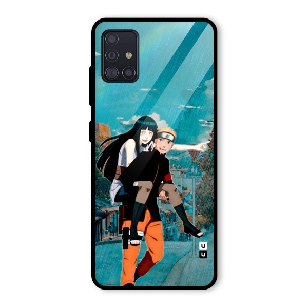 Hinata Hop Rain Glass Back Case for Galaxy A51