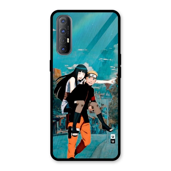 Hinata Hop Rain Glass Back Case for Oppo Reno3 Pro