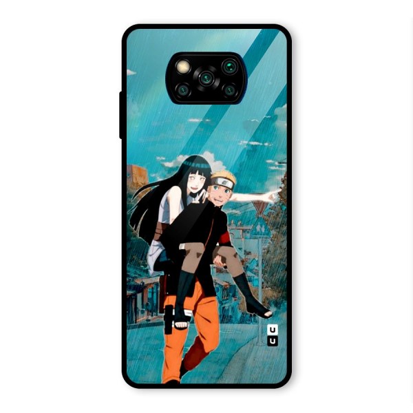 Hinata Hop Rain Glass Back Case for Poco X3 Pro