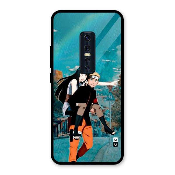 Hinata Hop Rain Glass Back Case for Vivo V17 Pro