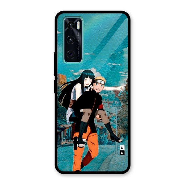 Hinata Hop Rain Glass Back Case for Vivo V20 SE