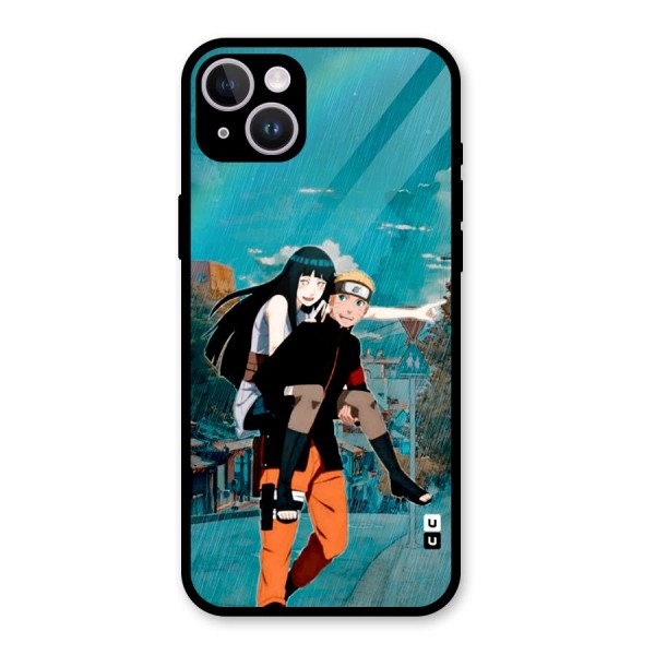 Hinata Hop Rain Glass Back Case for iPhone 14 Plus