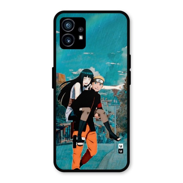 Hinata Hop Rain Metal Back Case for Nothing Phone 1