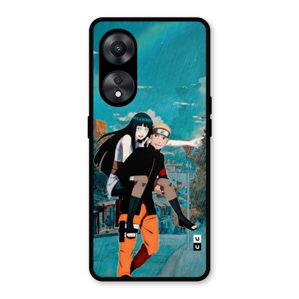 Hinata Hop Rain Metal Back Case for Oppo A78