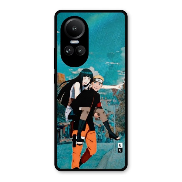 Hinata Hop Rain Metal Back Case for Oppo Reno10