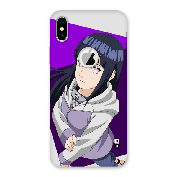 Hinata Looksup Back Case for iPhone XS Logo Cut