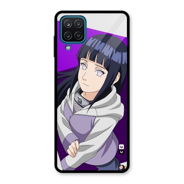 Hinata Looksup Glass Back Case for Galaxy A12