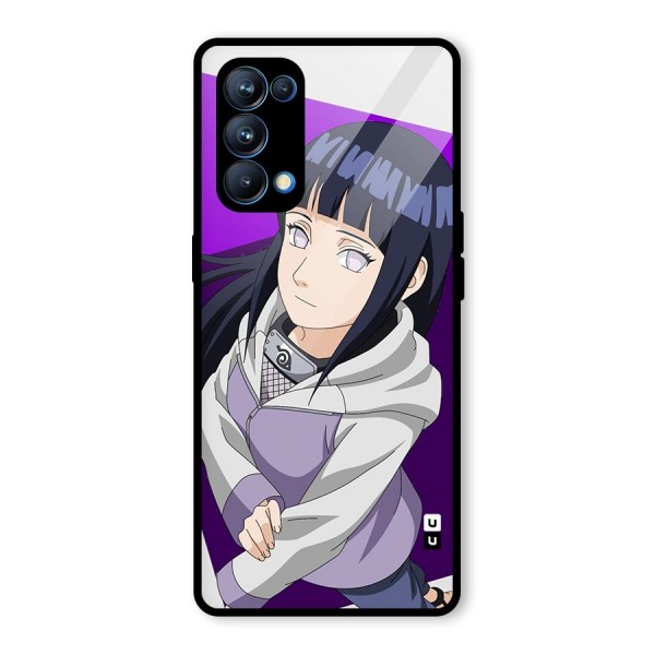 Hinata Looksup Glass Back Case for Oppo Reno5 Pro 5G