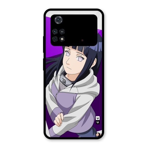 Hinata Looksup Glass Back Case for Poco M4 Pro 4G