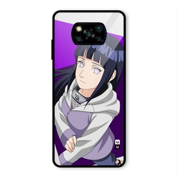 Hinata Looksup Glass Back Case for Poco X3 Pro