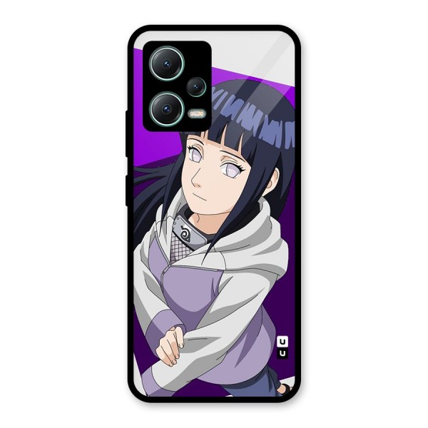 Hinata Looksup Glass Back Case for Poco X5