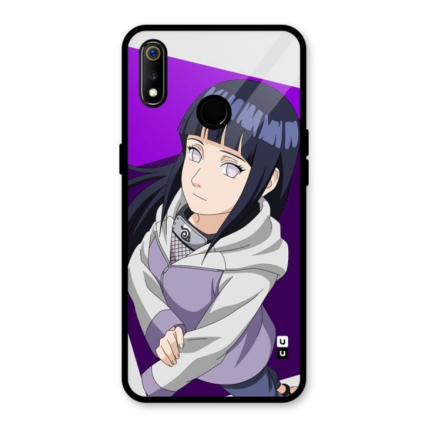 Hinata Looksup Glass Back Case for Realme 3