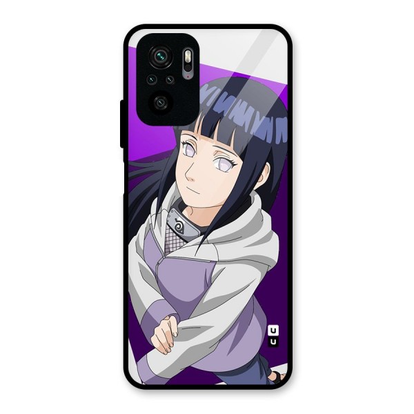 Hinata Looksup Glass Back Case for Redmi Note 10