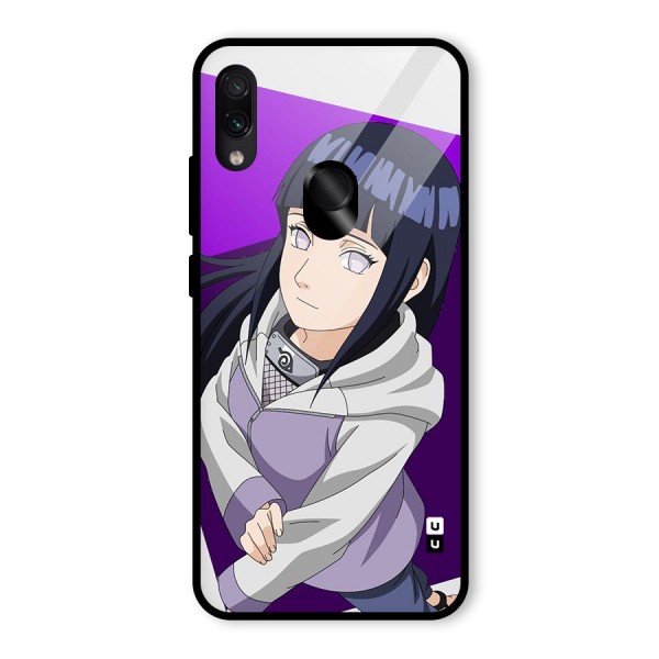 Hinata Looksup Glass Back Case for Redmi Note 7S