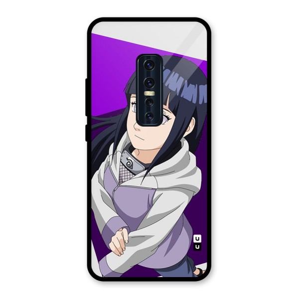 Hinata Looksup Glass Back Case for Vivo V17 Pro