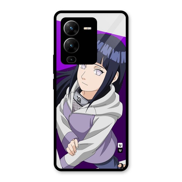 Hinata Looksup Glass Back Case for Vivo V25 Pro