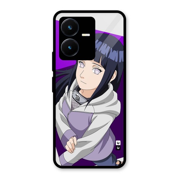 Hinata Looksup Glass Back Case for Vivo Y22